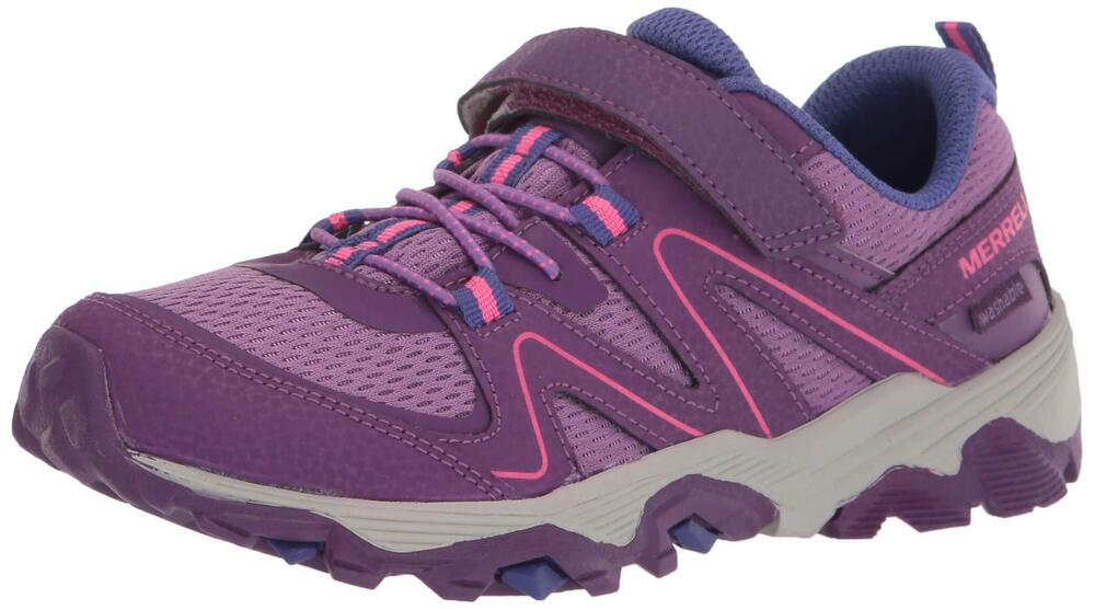 MERRELL TRAIL QUEST HIKING SNEAKER, BERRY, 6.5 WIDE US UNISEX BIG_KID